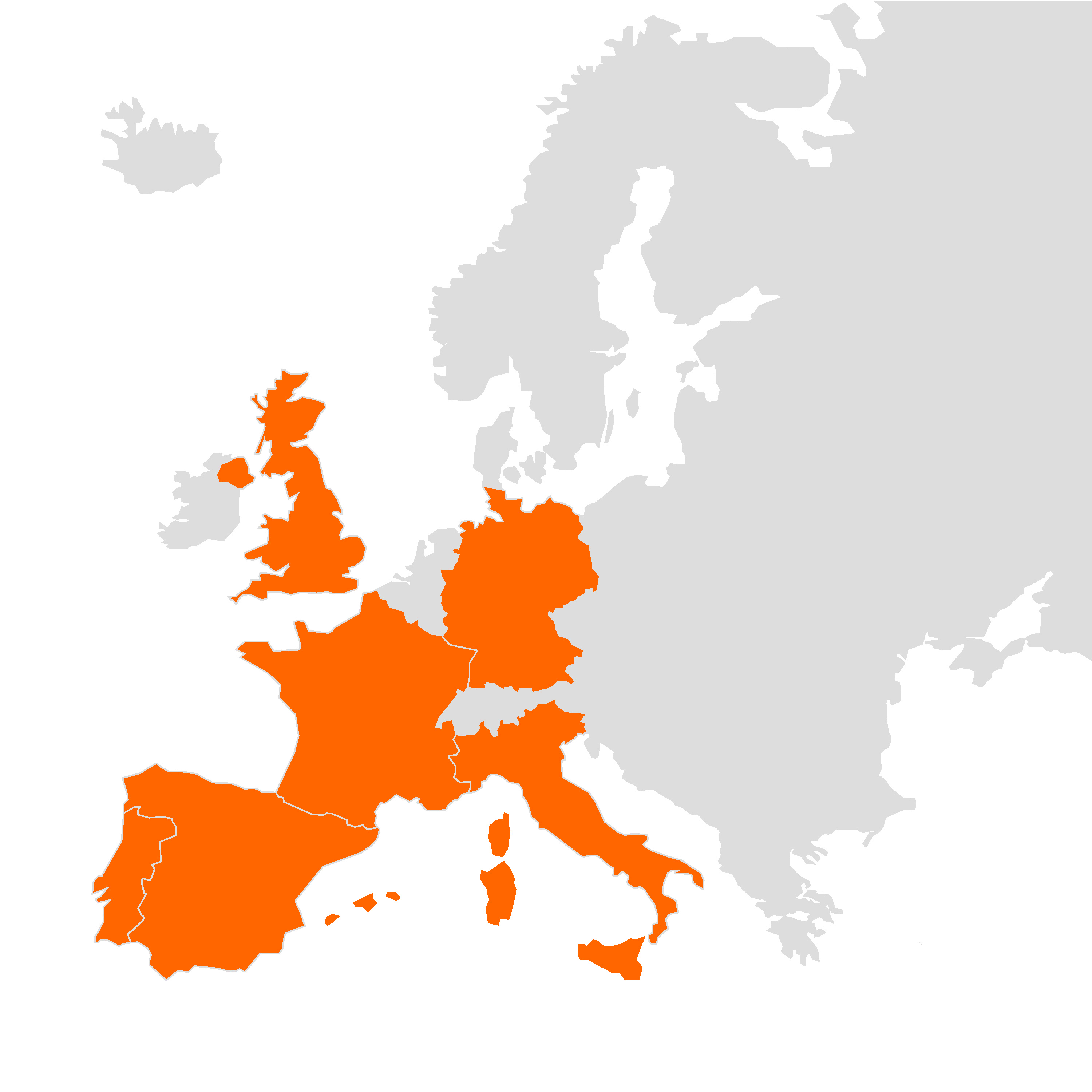 Mapa presencia internacional Palex