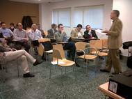 Reunión de seguimiento del estudio de satifacción del paciente en el Hospital Clínico de Santiago de Compostela