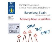El pasado mes de Septiembre se celebró la 34ª Edición del Congreso de la Sociedad Europea de Nutrición Clínica y Metabolismo en Barcelona, organizado por la Sociedad Española de Nutrición Parenteral y Enteral