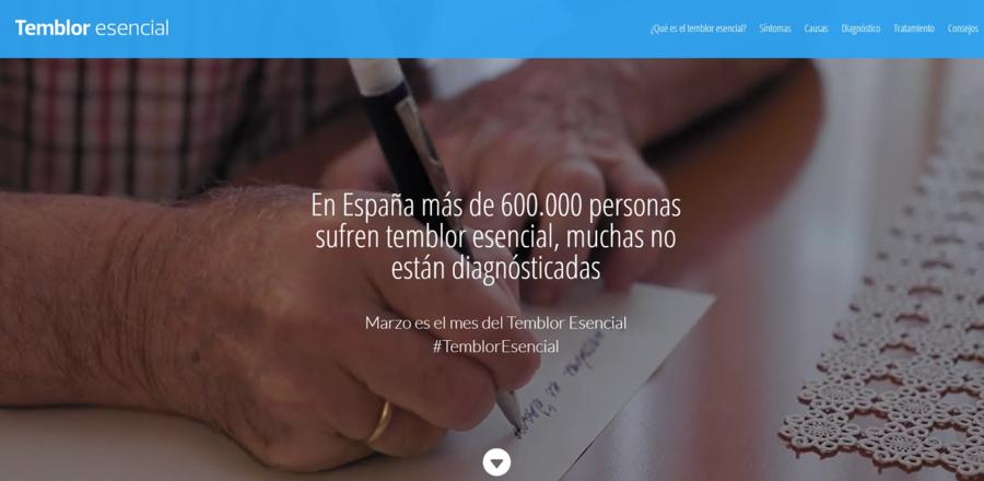 Palex lanza la primera web en español dedicada exclusivamente al temblor esencial