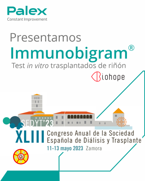Palex presenta el test Immunobiogram® en el Congreso Anual de la SEDYT