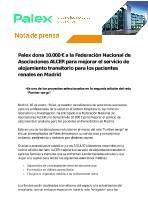 Nota de Prensa Palex - ALCER